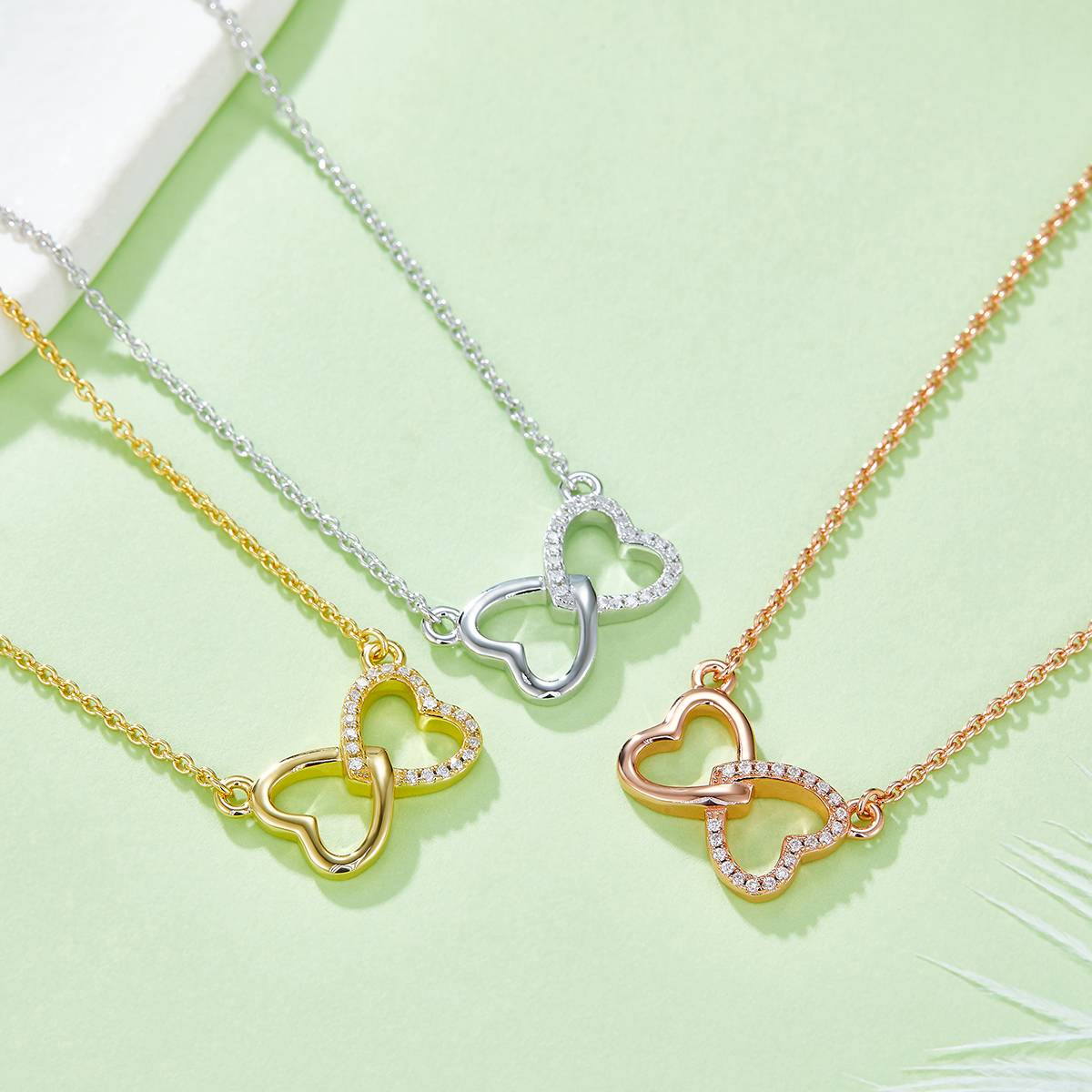 Bixin Love Pendant S925 Silver Moissanite Grade D 0.1CT